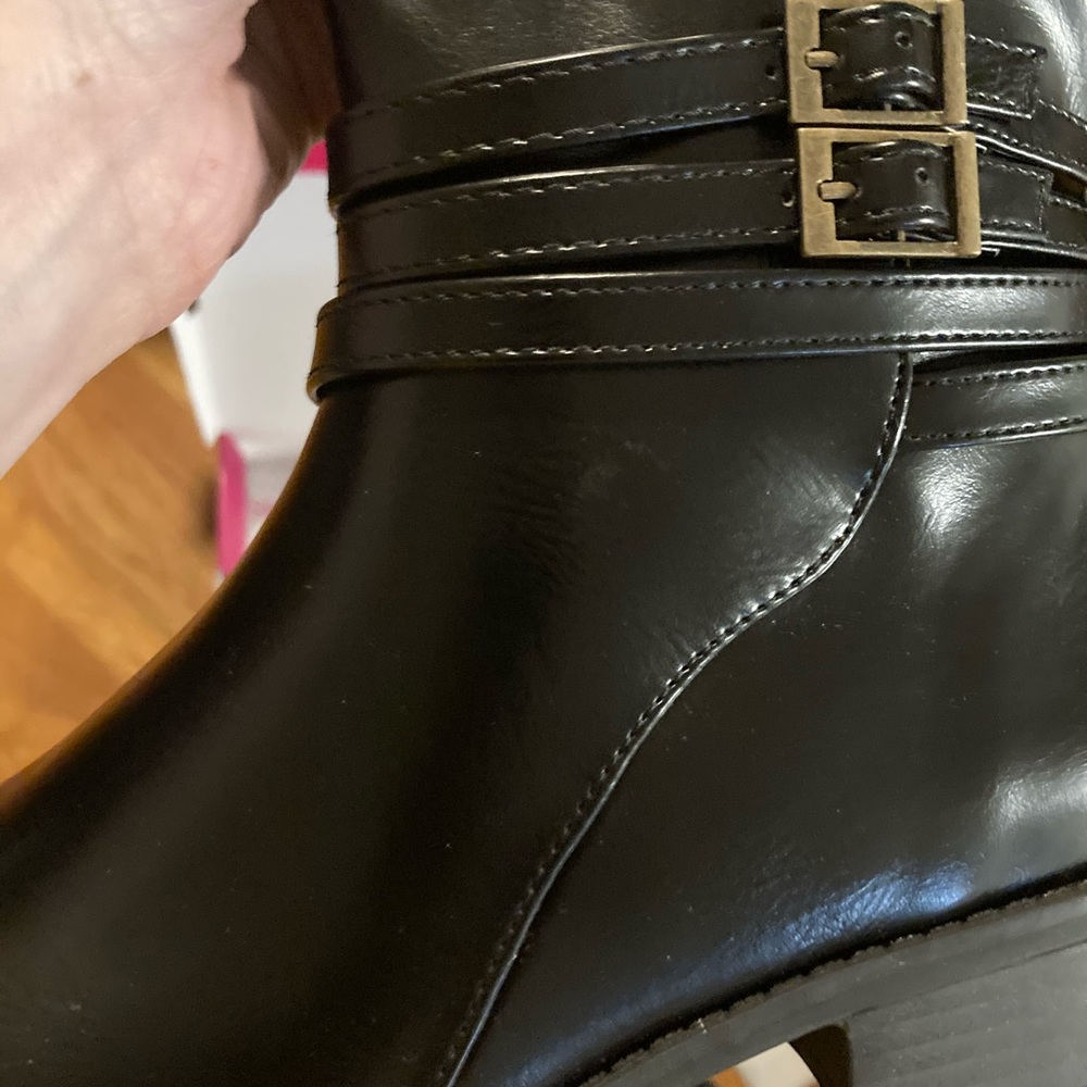 2-Tone Tall Riding-Style Boots - Picture 12 of 16
